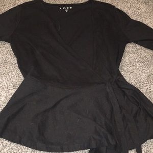 Black Short Sleeve Cardigan